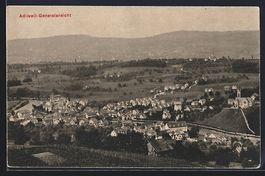 Adliswil, Gesamtansicht mit Umgebung aus