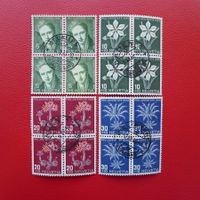 1946: Pro Juventute: J117-J120, Viererblöcke, Kat: 80.-