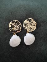 Handmade Ohrenringe Ohrenschmuck Stecker Muschel