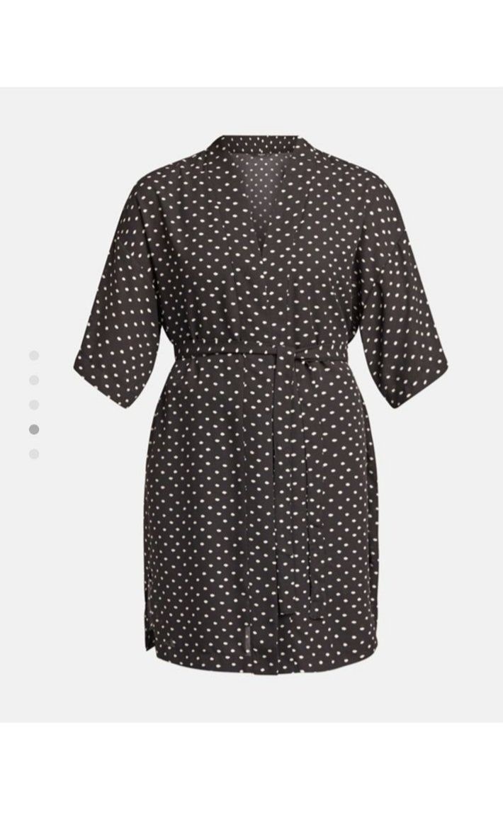 Kimono: Kimono à pois noir et blanc Taille unique – Nuovo (secondo la descrizione) da Cressier - NE venduto da bloomydays