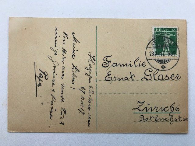 Cartoline postali: Herzogenbuchsee, von 1917 – Usato da Niederscherli venduto da Lucia16 1