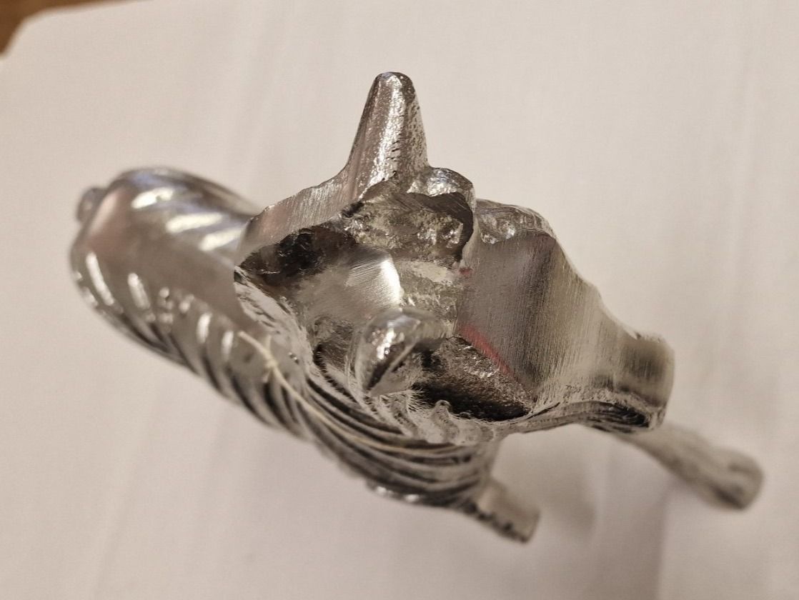 Statuette: Deko Zebra aus Aluminium – Nuovo e nell'imballaggio originale da Schaffhausen venduto da AtelierPudesco 5