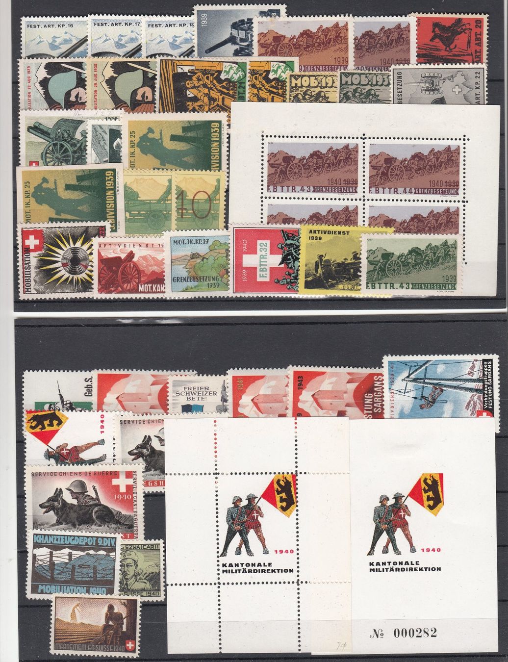 Tous les timbres: Diverse Soldatenmarken 4 Steckkarten Kat.??? – D'occasion à Herrliberg par Lfrifda 1