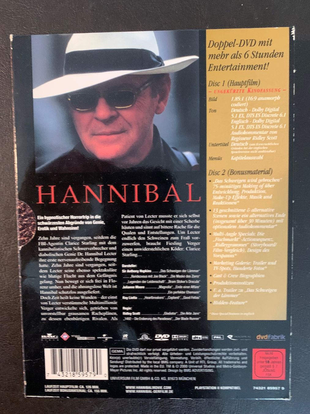Tutti i DVDs: Hannibal DVD – Usato da Luzern venduto da Roger72 1