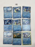 9 Pokémon Karten Lapras verschiedene Editionen Set