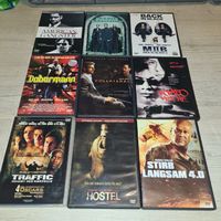 9 DVD's - Traffic, Dobermann, Matrix, Collateral, Romeo