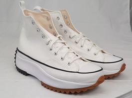 CONVERSE Run Star Hike Hi Plattform weiss schwarz Gr. 46