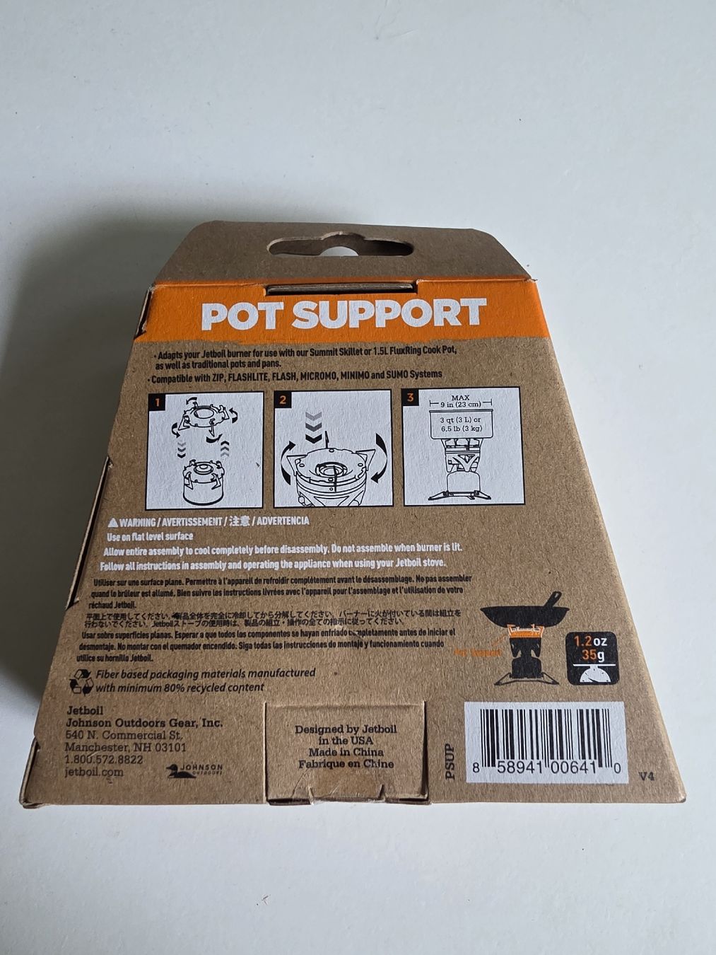 Jetboil Elettrodomestici da cucina: Jetboil Pot Support / Topfhalter-Adapter/Campingkocher – Nuovo (secondo la descrizione) da Winterthur venduto da CB_94 1