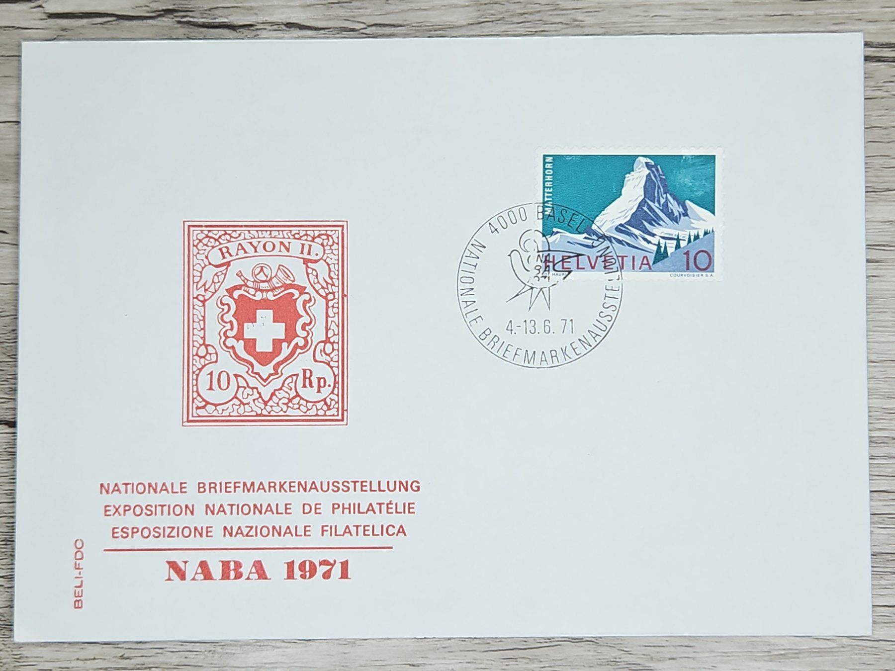 Tutti i francobolli: CL02 Enveloppe + Timbre Suisse 1971 – Usato da Cousset venduto da Patrick_Collections
