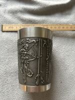 Zinn Becher Jagd Motive