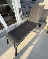 Liegestuhl antrazit mit Rollen neuwertig