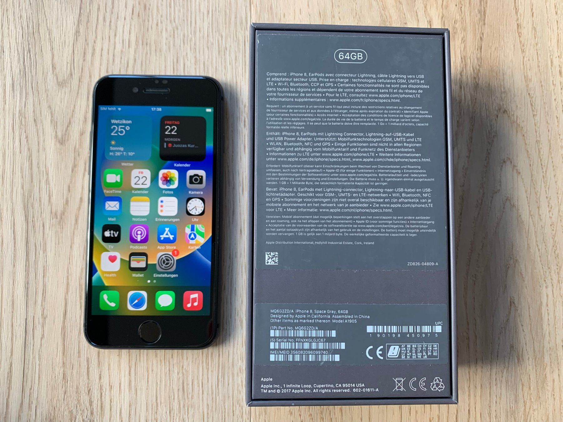 Apple Telefoni cellulari / Smartphones: Apple iPhone 8 64GB Space Grau in Originalverpackung + Kabel – Usato da Wetzikon ZH venduto da BackToRetro 6