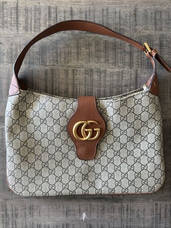 Tasche Beige/Braun Canvas GG 