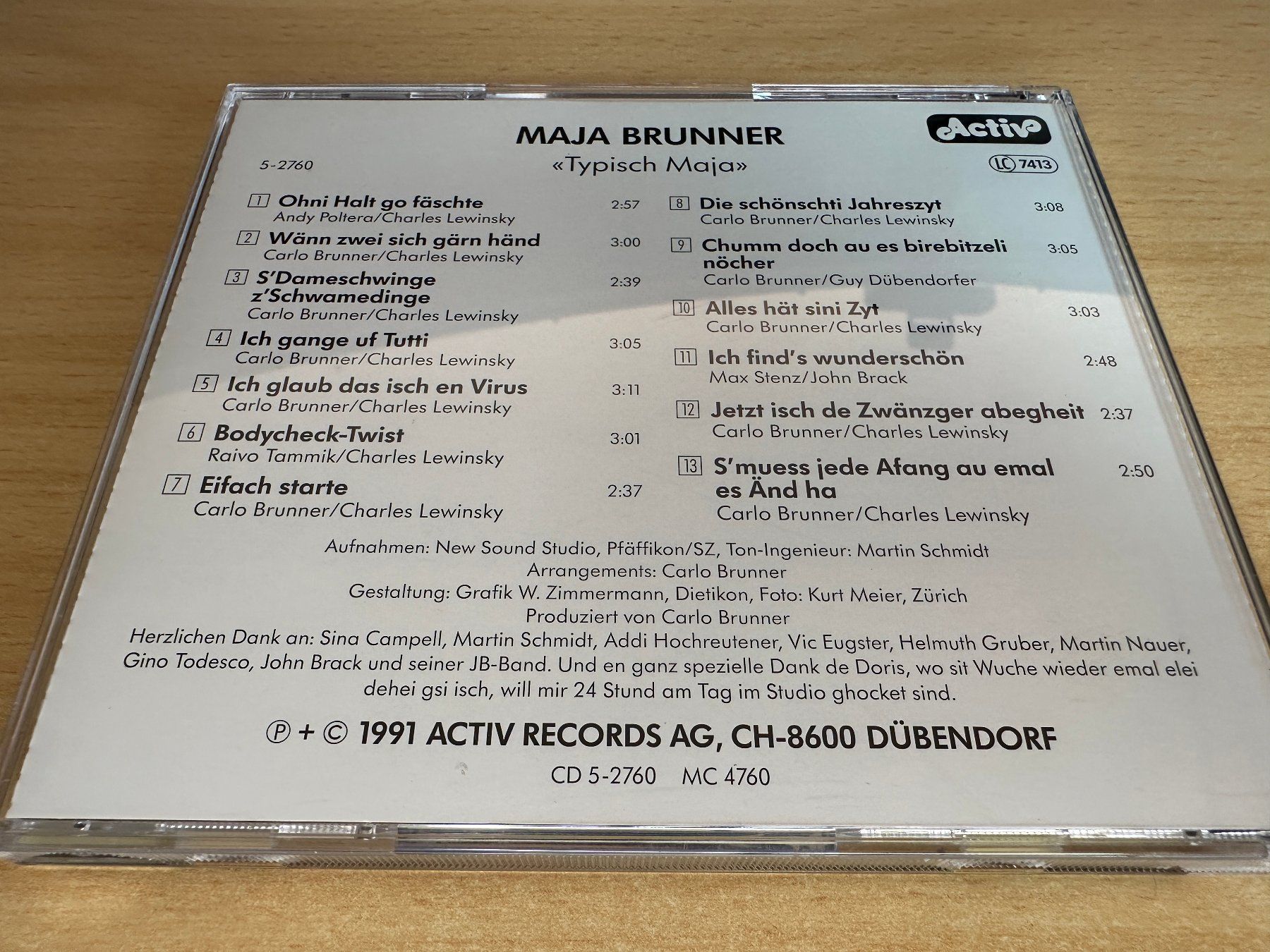 CD: Maja Brunner – Typisch Maja – Usato da Rikon im Tösstal venduto da Alpenmutz 1