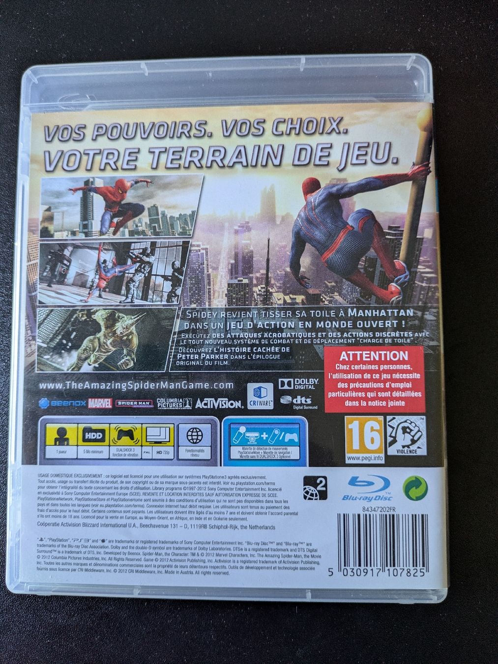 Sony Giochi: Jeu PS3 The Amazing Spider-Man – Usato da Court venduto da Meirine 1