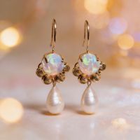 Boucles d’oreilles Lumière d’opale