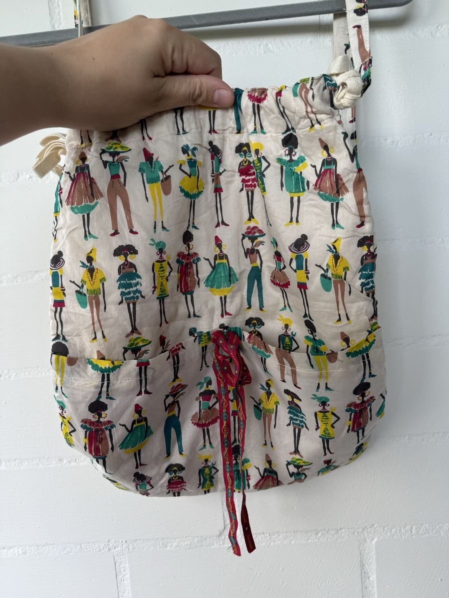 Borse & Zaini: nice things Beuteltasche ecru mit Print – Nuovo (secondo la descrizione) da Brütten venduto da Rod816 1