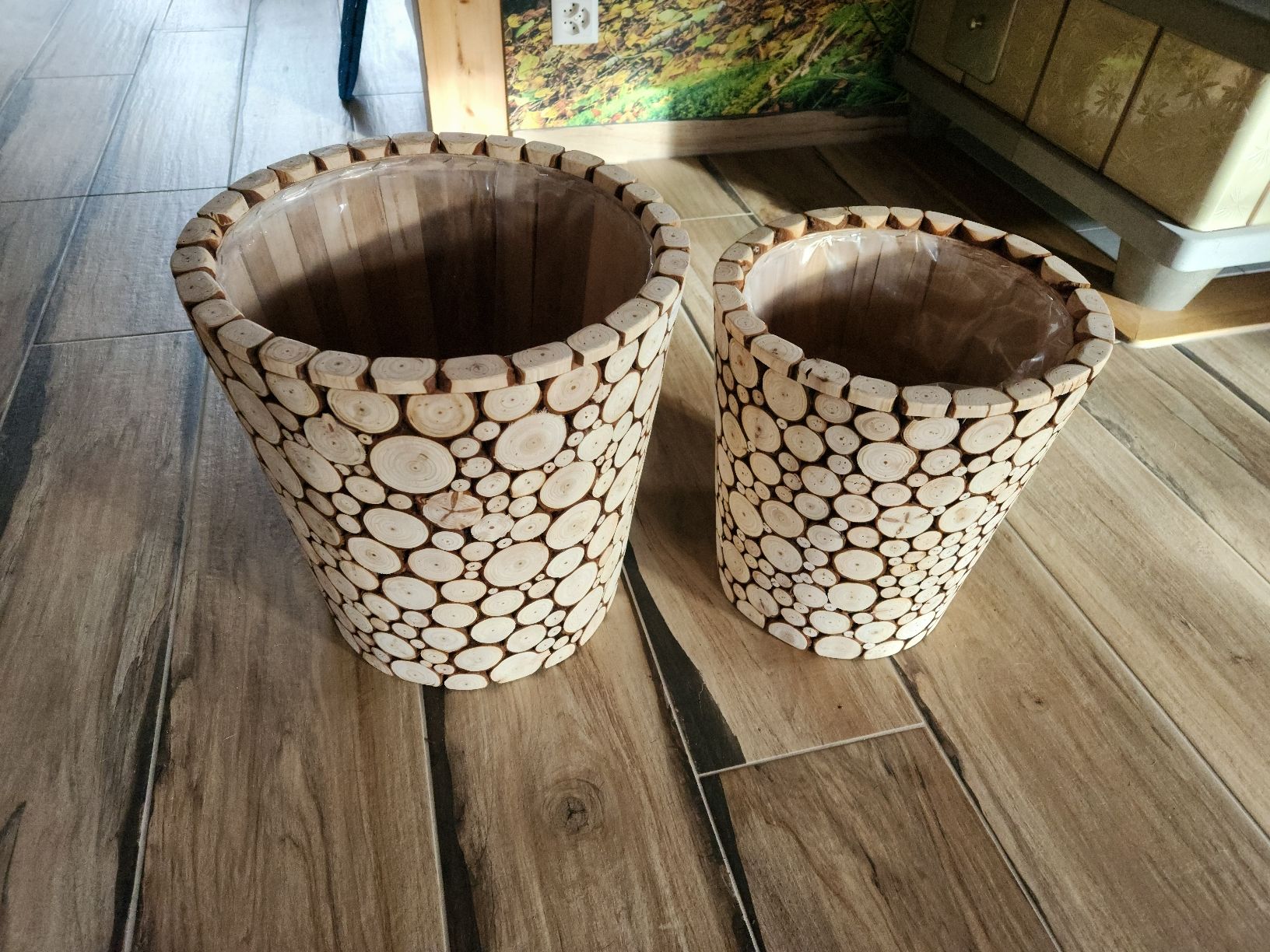 Vasi per fiori: Holz Blumentopf, 2er Set, neuwertig – Nuovo e nell'imballaggio originale da Matzendorf venduto da Kramer7