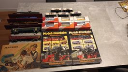 Verschiedene Lokomotiven von Märklin+2Bücher +1Katalog