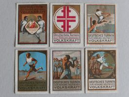 KÜNSTLER REKLAMEMARKEN DEUTSCHES TURNEN VOLKSKRAFT