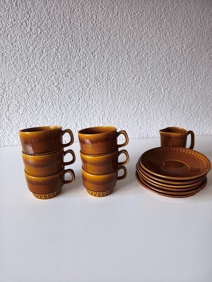 Geschirrsets: Mid Century Kaffeeservice Tee Set Kera Vitral Czechoslovakia – Gebraucht aus Toffen von Immo-Erben 9