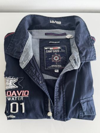 Camp David Hemd, Herren XL, Dunkelblau, Top Zustand!