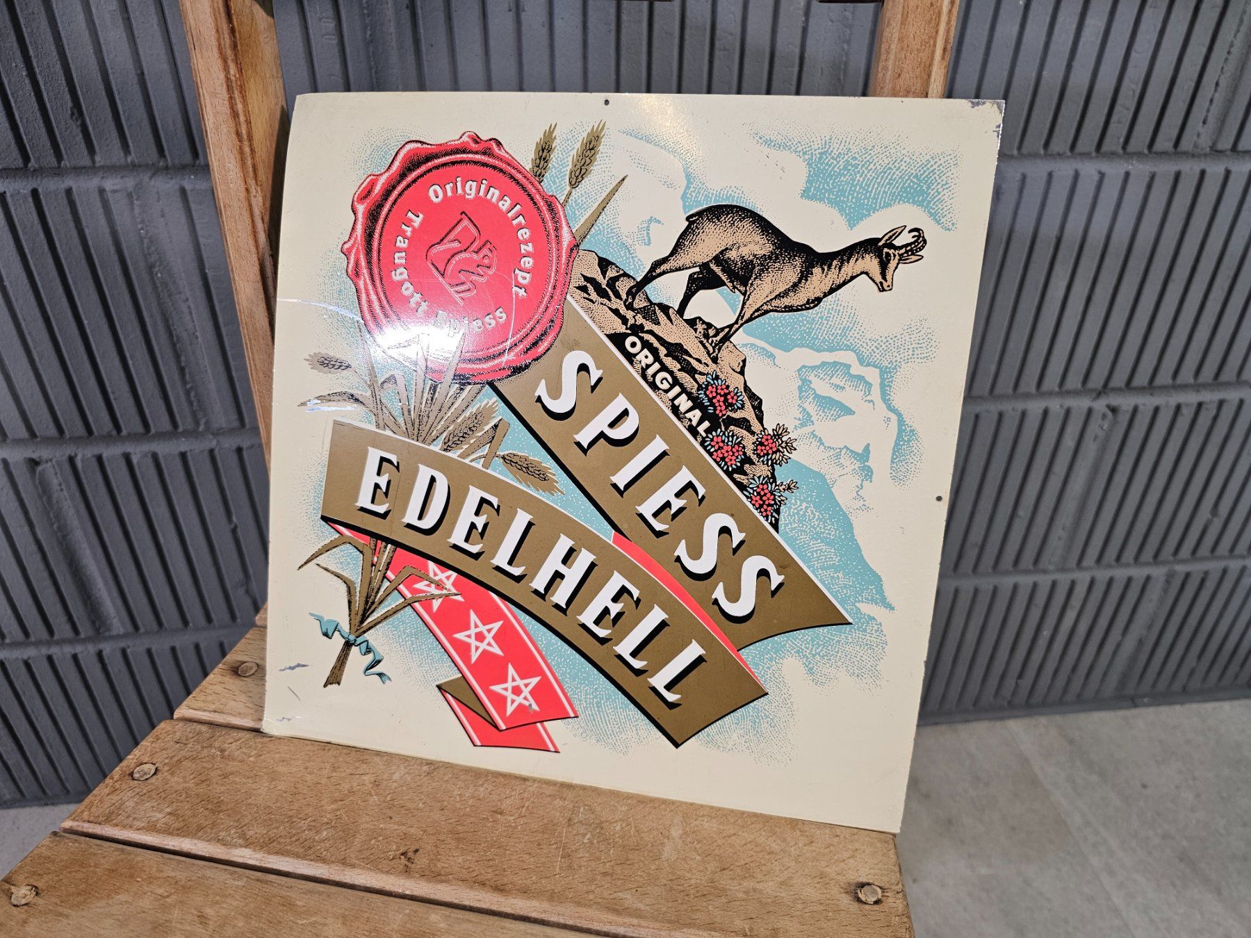 Eichhof Schilder: Eichhof Spiess Blechschild Alu-Robert Dold Bierwerbung – Gebraucht aus Nottwil von Wondewa-Shop 3