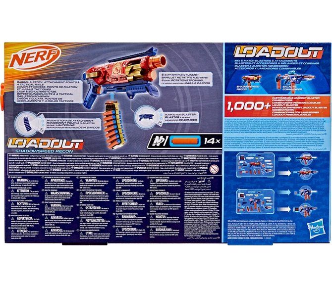 Nerf Giocattoli: Nerf Loadout Shadowspeed Recon 14 Darts N1 – Nuovo e nell'imballaggio originale da Oensingen venduto da Liquidations-Shop 2
