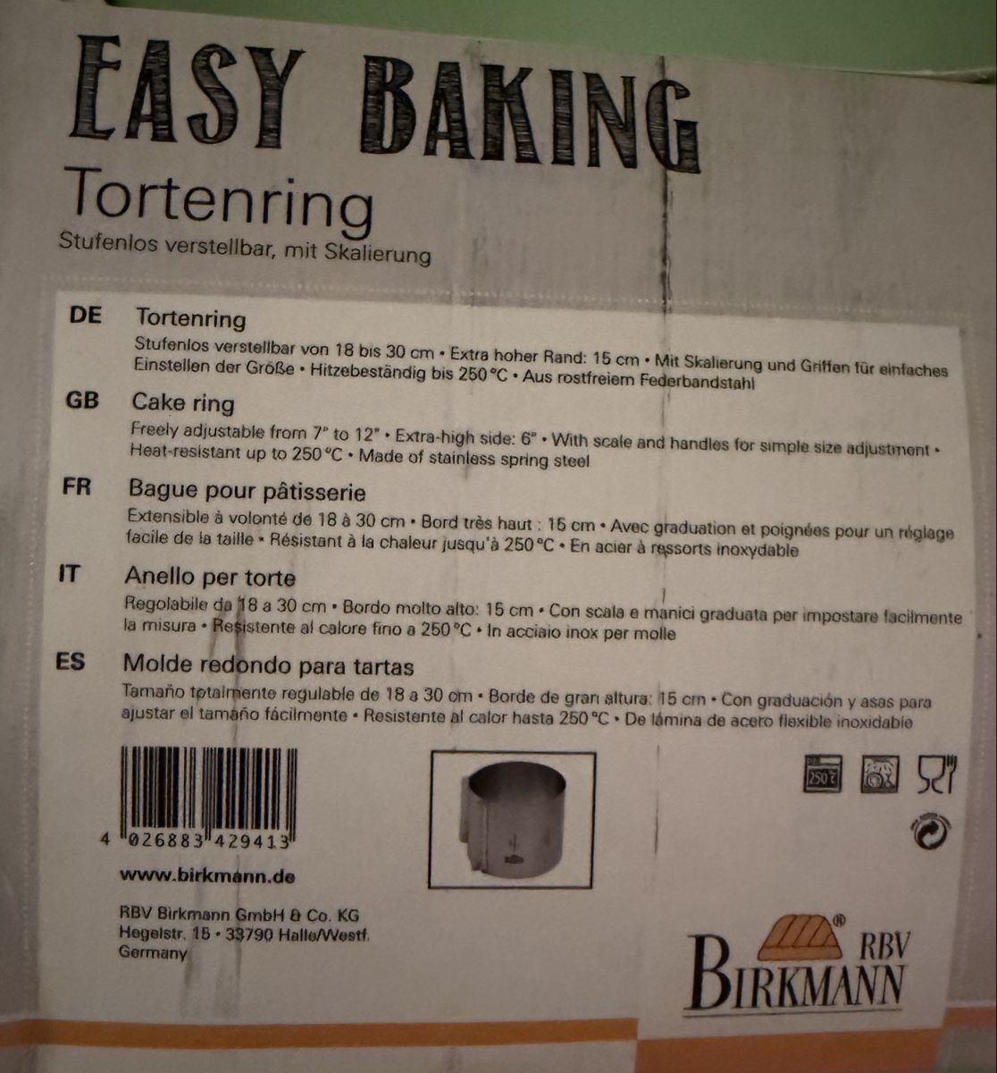 Backformen: Tortenring  – Gebraucht aus Wichtrach von giu_tjw2 1