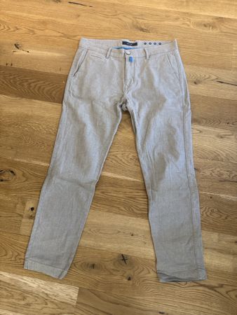 Herren Hose Pierre Cardin LYON beige Grösse W35/L30