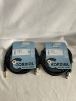 2er Set CORDIAL CCM 5 FP -Mikrofon-Kabel XLRf -Jack, 5m A105