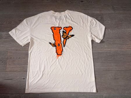 Weisses T-Shirt mit Schmetterlingsprint