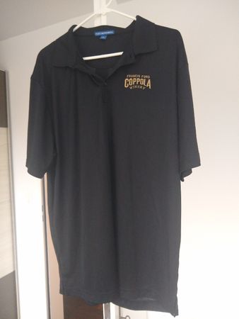 Coppola Winery Polo Shirt, Black, XL, Francis Ford
