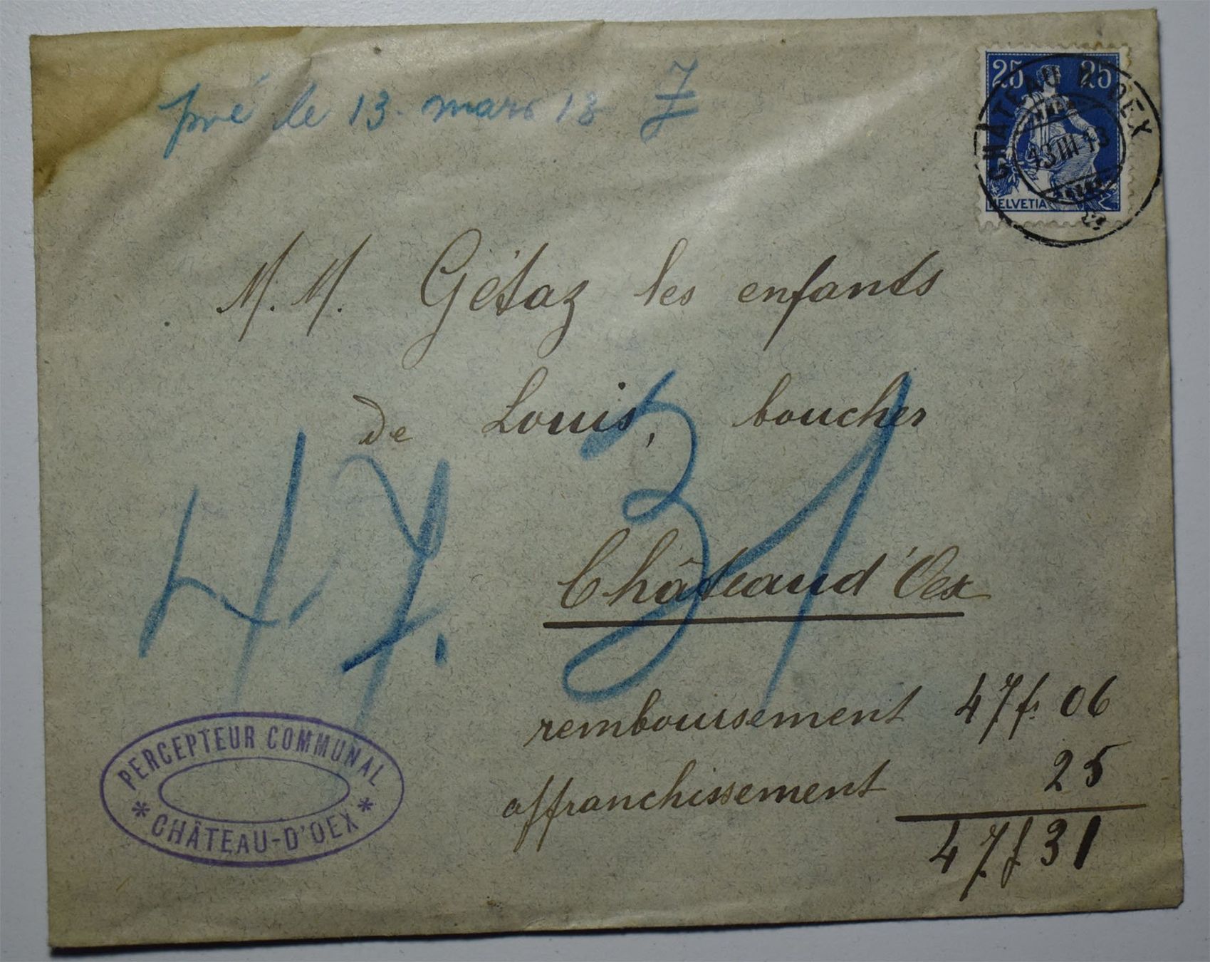 Buste & buste per spedizione: Lot de lettres anciennes – Usato da Petit-Lancy venduto da Pimose 3