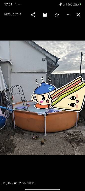 Piscine: Kiddie Pool mit Pump, Leiter – Usato da Hallau venduto da grad.2008