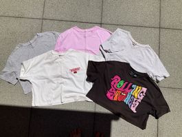 5x Crop T-Shirts Gr. XS/S, perfekt für den Sommer!
