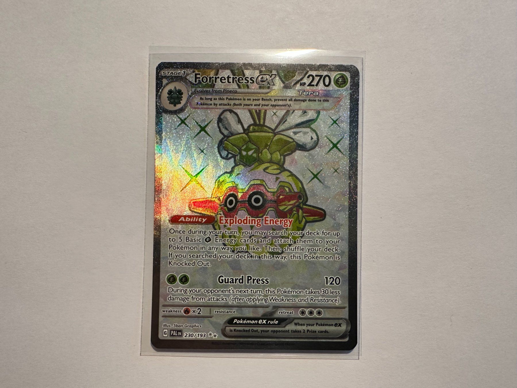 Pokémon Carte collezionabili: Forretress ex Fullart Paldea Evolved EN – Nuovo (secondo la descrizione) da Hagendorn venduto da Pokecollectorch
