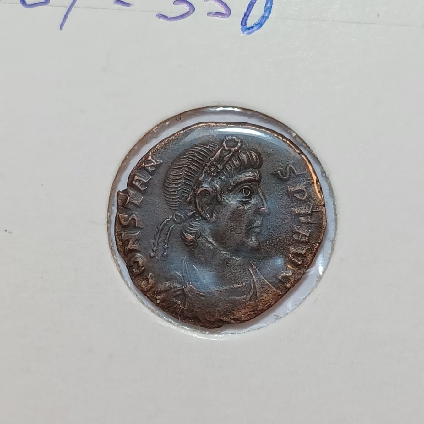 Tutti le monete: AE4 Constans (337-350) Römisches Reich – Usato da Pfäffikon ZH venduto da Welt_Muenzen