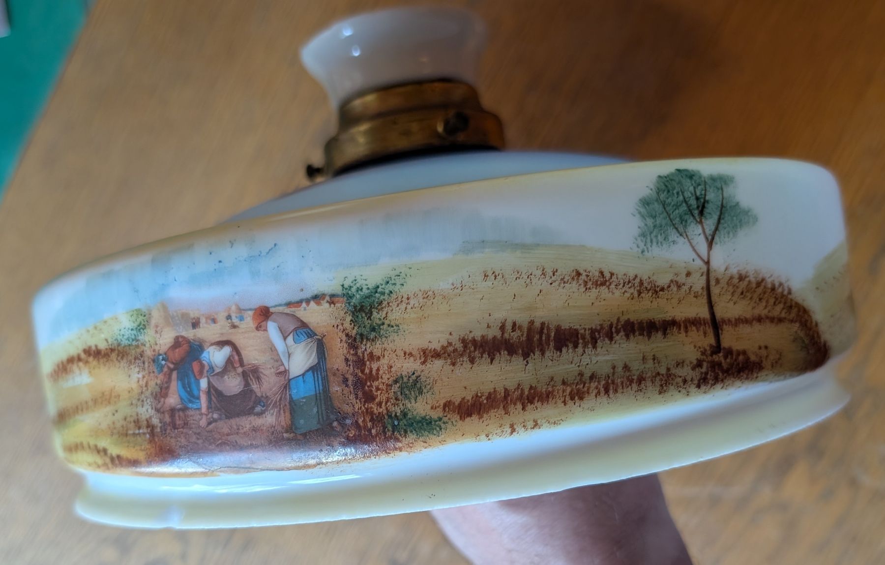 Lampen: Antike Lampe mit bemaltem Schirm aus Glas – Gebraucht aus Schaffhausen von lntauh 3