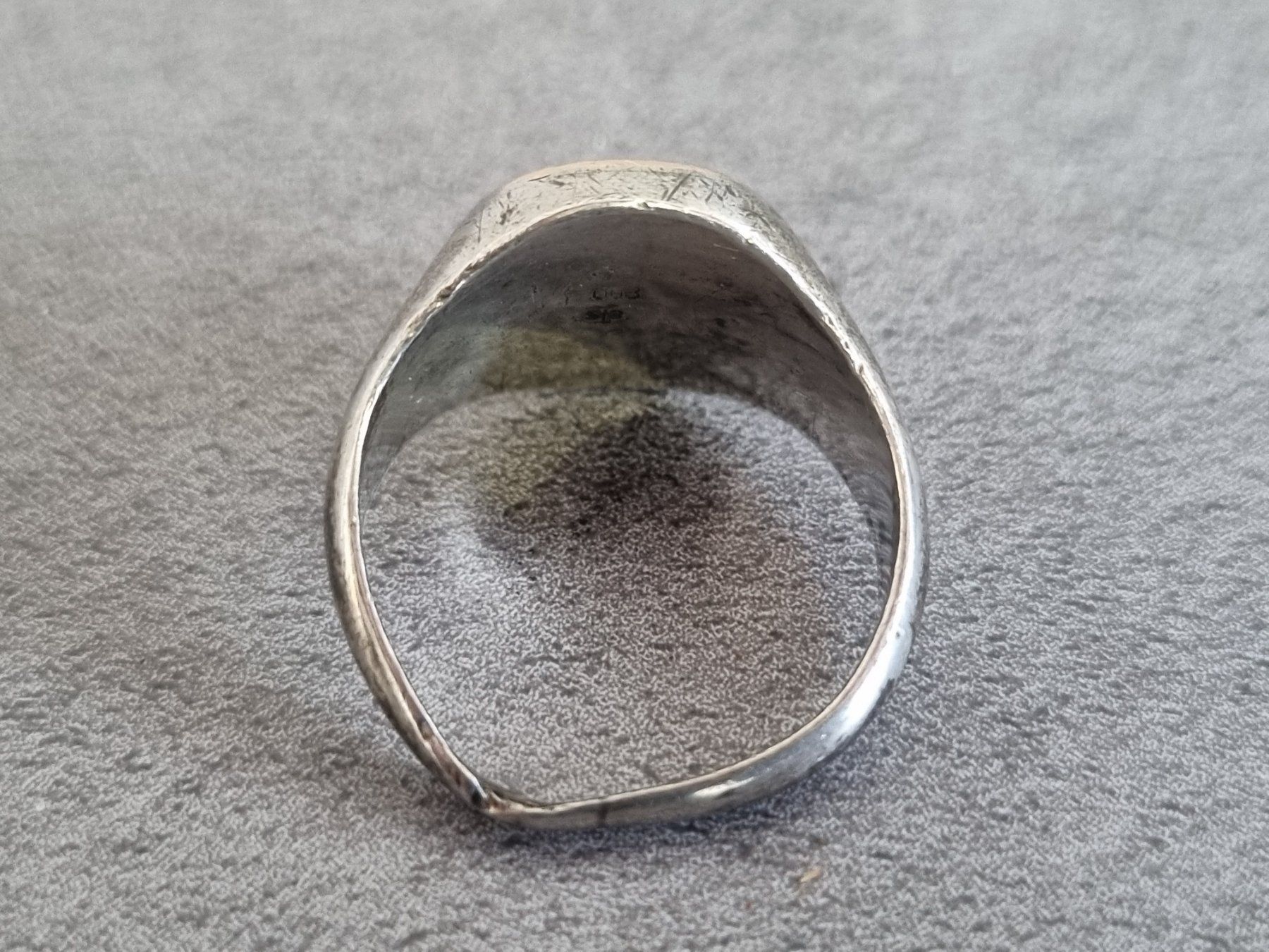 Anelli: Alter Silberring "PTT" 800er Silber ETS, Vintage Schmuck – Usato da Lenzburg venduto da freedomky 3