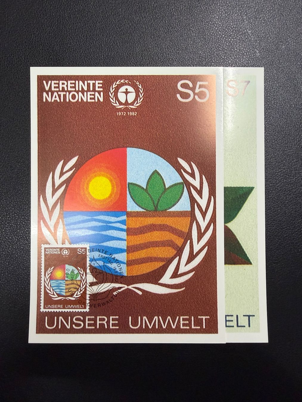 Alle Briefmarken: UNO Wien Maximumkarten Nr. 2/3 /1982 – Gebraucht aus oberrüti von jeanmei