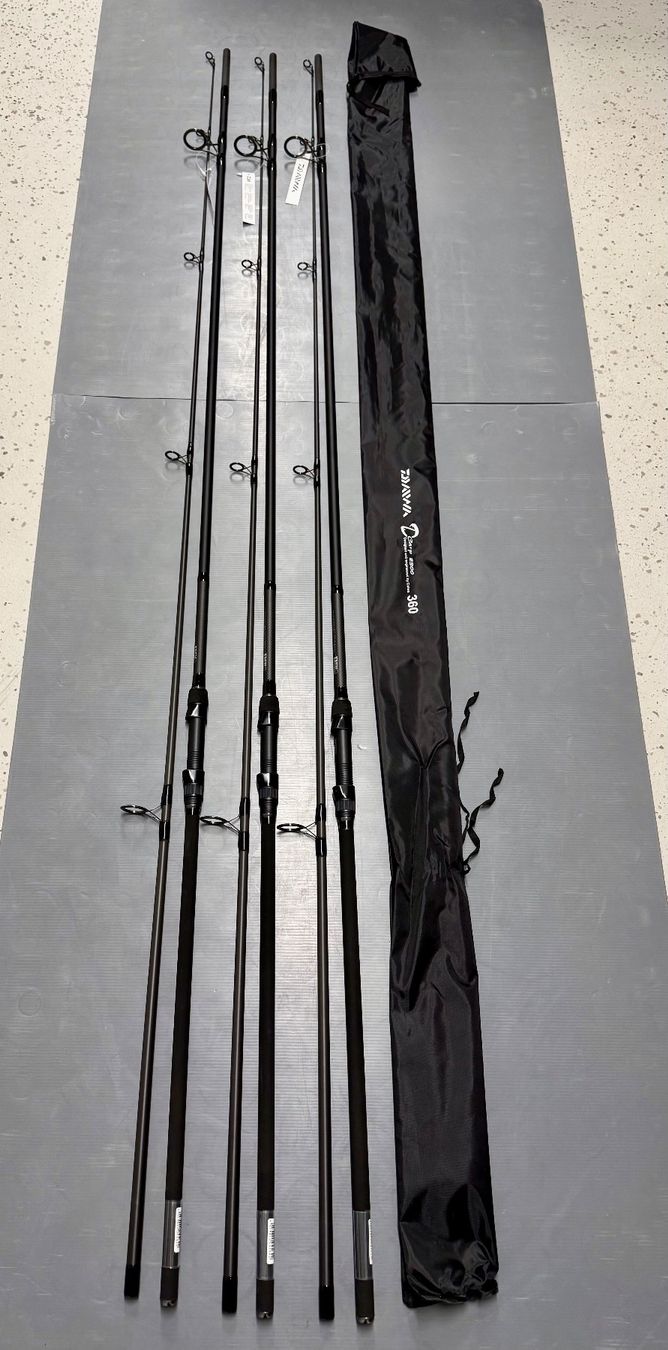 Daiwa Canne da pesca: 3x Daiwa 3.60m Karpfenruten – Nuovo e nell'imballaggio originale da Trimbach venduto da duri.. 4
