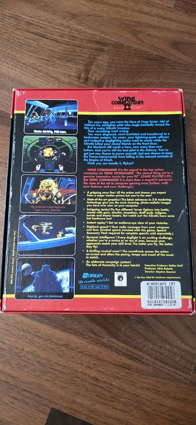 Giochi: Wing Commander II Big Box PC+Speech Accessory Pack komplett – Usato da Jona venduto da AntonioSposito 1