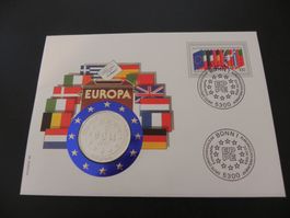 Münzbrief Belgique 5 Ecu 1987 Silber (0.833) - 22.85 g