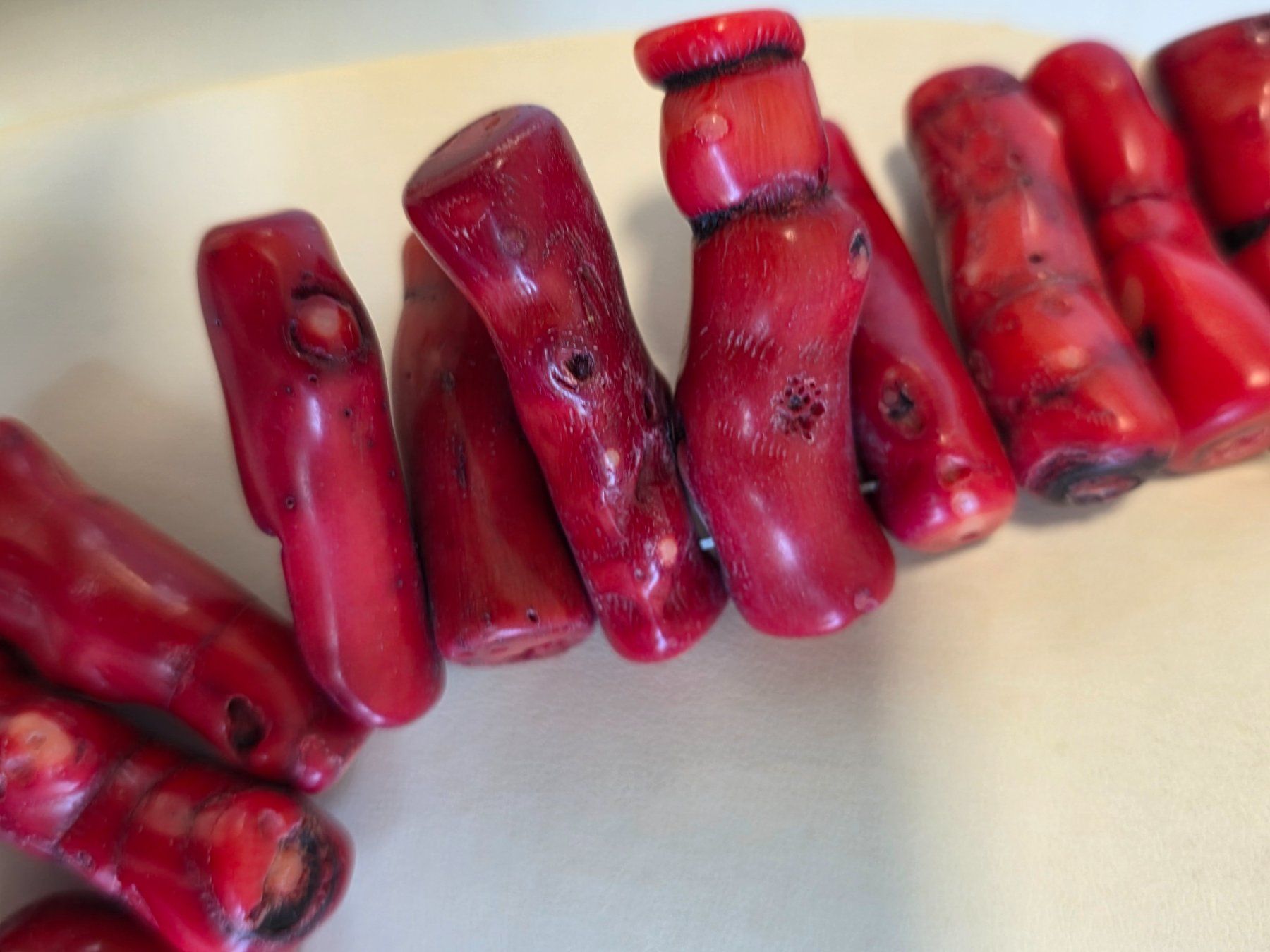 Ketten: Korallenkette rot ungeschliffen – Neu (gemäss Beschreibung) aus Zürich von Bieter04 2