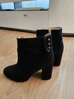 Stiefeletten in Schwarz, Echtleder, Grösse 40