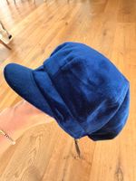 Maz London Schirmmütze Samt blau Grösse S/M neu