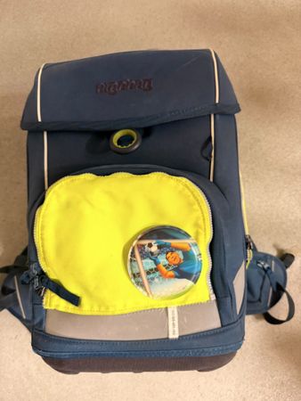 ergobag Schulranzen Set gebraucht guter Zustand dunkelblau 