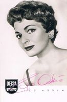 Lys Assia 1924-2018 ESC Autogramm signiert DECCA Foto 9x14cm