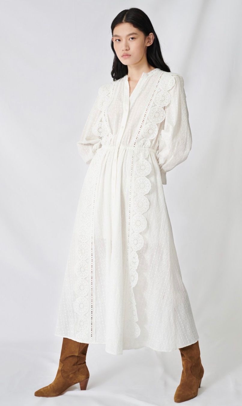 Maje Vestiti: Maje long v-neck dress – Nuovo (secondo la descrizione) da Zürich venduto da Kawie